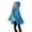 Dark Blue, variant on Dpytoraw Women's Solid Color Mid Length Hooded Down Jacket With Drawstring Slim Fit Outerwear