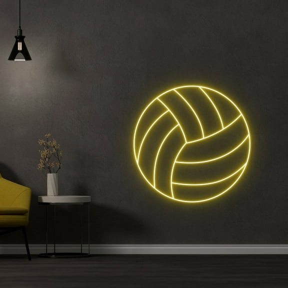 Handmadetneonsign Volleyball Neon Sign, Volleyball Led Sign, Wall Decor, Volleyball Neon Light, Custom Neon Sign, Volleyball Led Light, Wall Décor