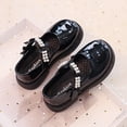 thumbnail image 5 of YunPes Girls Mary Jane Shoes Platform Non-Slip Pearl Bowknot Ankle Strap Dress Shoes School Uniform Shoes for Toddler/Little/Big Kids, 5 of 8