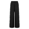 thumbnail image 5 of Haitryli Kids Boys Girls Joggers Athletic Trousers Tear Away Pants Adaptive Clothes Side Full Open Sweatpants Black 8, 5 of 7