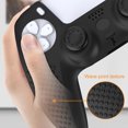 thumbnail image 3 of Anti-slip Silicone Skin Case Fit for PS5 Controller, EEEkit Protective Cover for Sony PS5 Controller with 4 Thumb Grips and 4 Extenders, PS5 Controller Gamepad Replacement Accessories (Black), 3 of 8