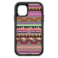 thumbnail image 1 of DistinctInk Custom SKIN / DECAL compatible with OtterBox Defender for iPhone 11 Pro (5.8" Screen) - Pink Blue Orange Tribal Print, 1 of 5