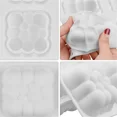 thumbnail image 3 of Silicone mold for cake 3D bubble cloud, bubble silicone mold square c, 3 of 4