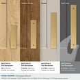 thumbnail image 3 of Amerock Ladera 6-5/16 inch (160mm) Center-to-Center Rectangle Champagne Bronze Cabinet Pull Backplate, 3 of 6