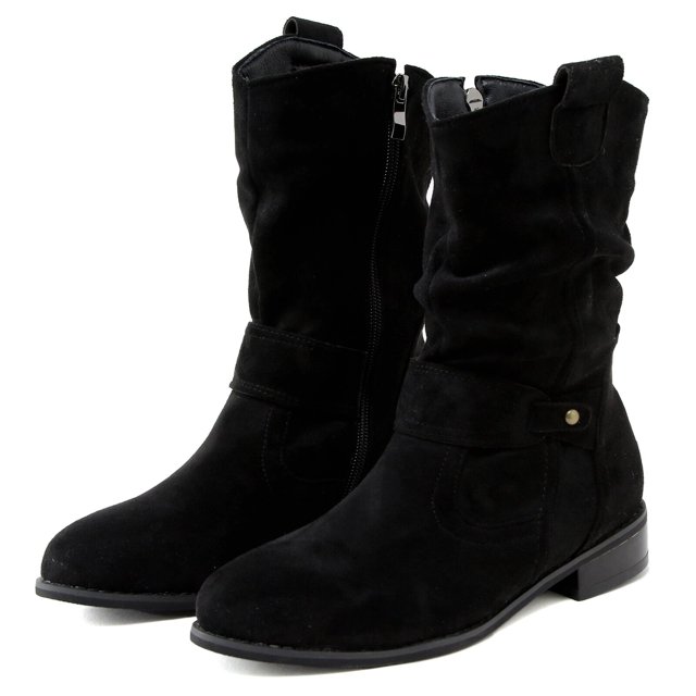 Bottines à la Mode pour Femmes - Talon Haut d'Hiver avec Fermeture Éclair, Design Classique en Maille Respirante