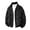 Black Jacket fot Men, variant on Fashionable Leather Zip Pocket Long Sleeve Stand Collar Jacket Casual Wear Outdoor Stylish Soft Breathable able Men’s Clothing Black L
