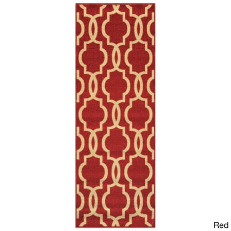 Kapaqua Fancy Moroccan Trellis Non Slip Runner Rug Rubber Backed 2 Kapaqua Fancy Moroccan Trellis Non Slip Runner Rug Rubber Backed 2 X 15
