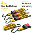 thumbnail image 2 of Cat 4 Piece 1 Inch x 15 Feet Cam Buckle Strap Set (400/1200) - 980178N, 2 of 8