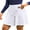 White, variant on Womens High Waisted Sport Skirts Ruffled Athletic Tennise Skirts with Pockets