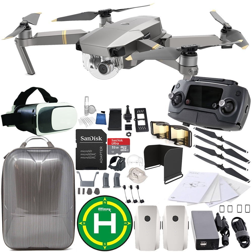 dji mavic pro collapsible quadcopter drone essentials bundle