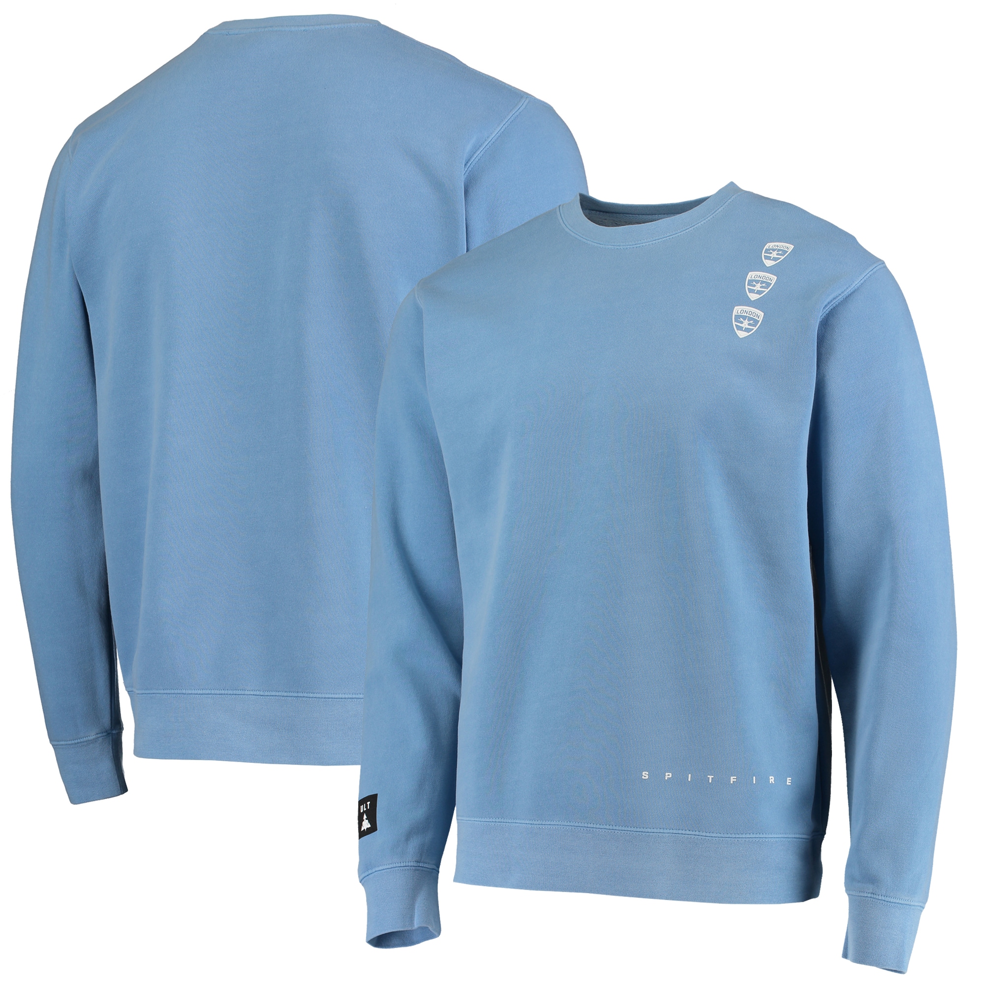 blue pullover sweatshirt