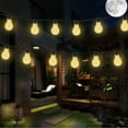 thumbnail image 3 of LINLIN Solar Outdoor Bulb String Lights, 3.5m 10LED Festoon Bulb String Light Globe Light Bulb Fairy Lights Waterproof for Garden Indoor, 3 of 8