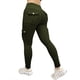 thumbnail image 1 of Gymfrog Leggings de levantamiento de glúteos con bolsillos, pantalones cargo de entrenamiento de cintura alta sin costuras para mujer, 1 of 4