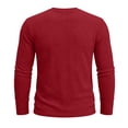 thumbnail image 5 of Kalauyu Mens Waffle Knit Textured Shirts Long Sleeve Round Neck Blouse Soft Stretch Casual Spring Fall Daily Wear Tunic Tops, 5 of 7