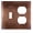 Antique Copper, variant on Enerlites Combination Toggle Light Switch and Duplex Outlet Wall Plate Cover, Standard Size 2-Gang 4.50" x 4.57", UL Listed, 881121-W, White