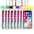 thumbnail image 5 of Naierhg 1 Set Waterproof Phone Bag Touchscreen Waterproof Anti-collision Transparent Cell Hone Waterproof Bag Green, 5 of 8