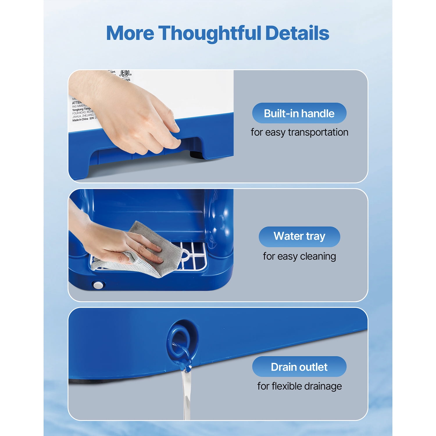 KFFKFF Electric Ice Shaver and Crusher, 286lbs/hr Snow Cone Maker with 2L Ice Storage, 250W 1500RPM Tabletop Machine for Parties, Events, Snack Bars, and Home Use (Blue)