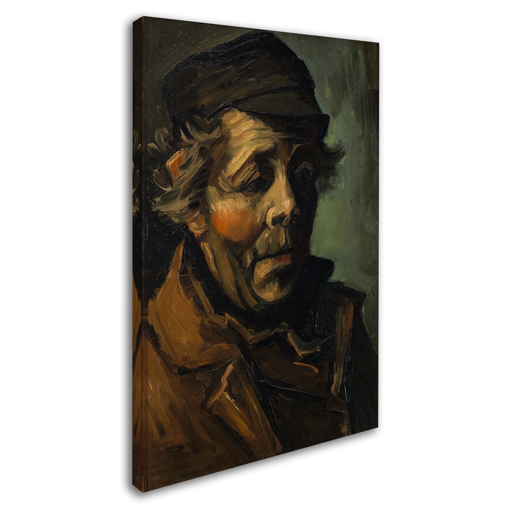 Trademark Fine Art 'Head Of A Peasant' Canvas Art by Van Gogh
