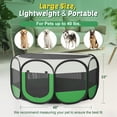 thumbnail image 4 of Corral Emergente para Perros Grandes de 45" Corral Plegable para Mascotas Corral de Ejercicio Portátil para Mascotas Interior Exterior, Acampar, Viaje, Verde, 4 of 8