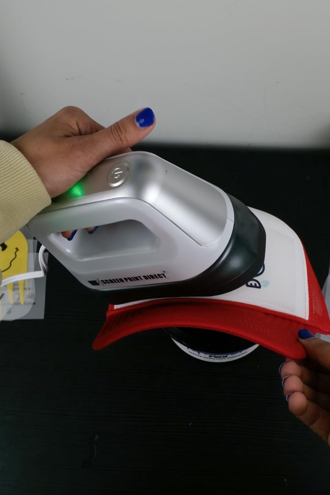 Hat Heat Press Machine – 6.7" x 3.4" Curved Heated Platen – 3 Temp Settings – Portable Hat Press for Caps, Patches, Fabric, Vinyl, Rhinestones & Plastisol – 200W Dual Voltage Craft Heat Press