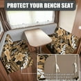 thumbnail image 2 of XYZCANDO RV Dinette Cushions Stylish Camper Decor Universal RV Dinette Cushion Covers for Women Bench Seat Cover Stretchable Cushion Covers for Couches Yellow Polynesian Hawaiian, 2 of 7