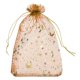 thumbnail image 1 of Bolsas de Organza Uxcell, Bolsas de Malla de Luna y Estrella Transparentes con Cierre, Bolsas de Regalo al por Mayor, Bolsas de Favor de Fiesta, Bolsas para Joyería Naranja-Dorado 4" x 6", 1 of 6