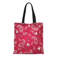 thumbnail image 1 of JSDART Sac Fourre-Tout en Toile Bandana Paisley pour Salon Sac à Main Réutilisable pour Courses, 1 of 1