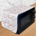 thumbnail image 1 of Science Microwave Oven Cover, Science Scissors Stationery on Plain Backdrop, Water Resistant Organizer with Pockets for Kitchen, 36" x 12", Multicolor, by Ambesonne, 1 of 4