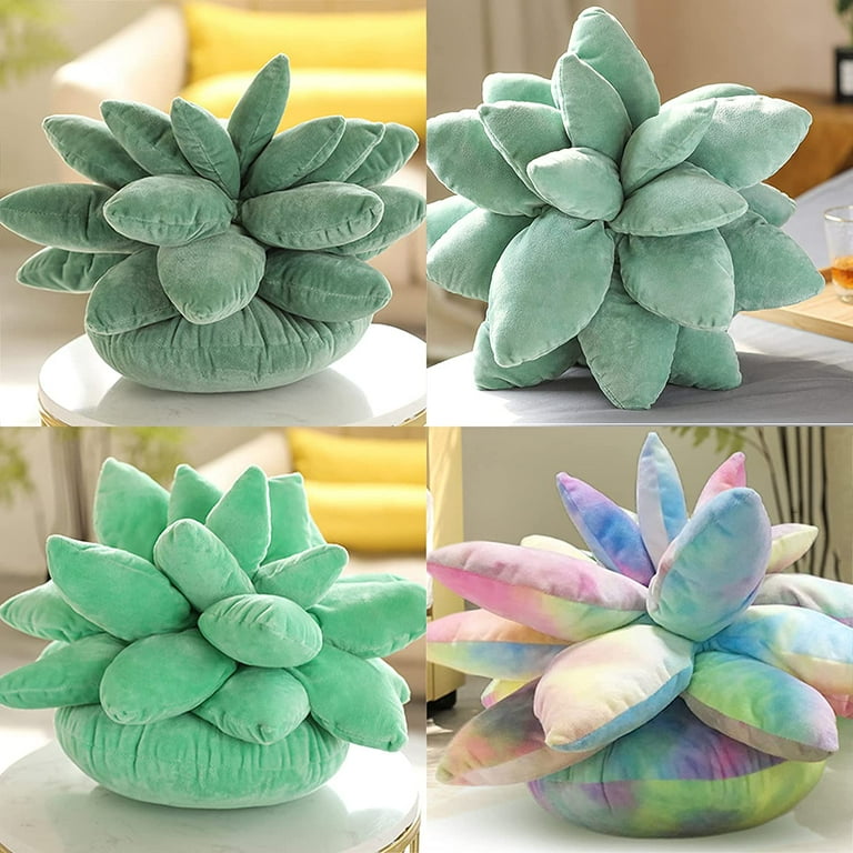 Lil Pops | Succulent | Green Succulent Throw Pillows For Couch and Bed