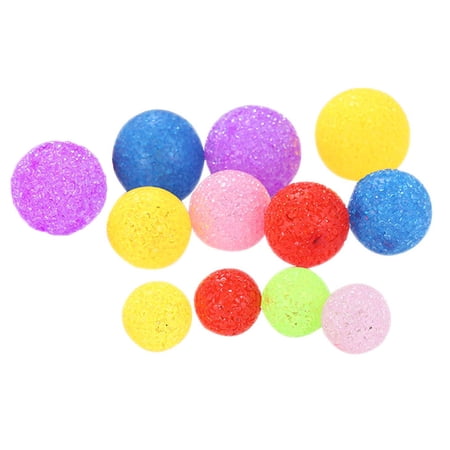 12pcs Cat Crystal Funny Balls With Bells Cat Toy Balls Teaser Balls for Pet Cat