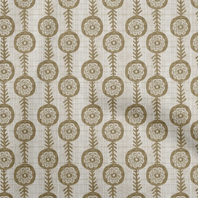 oneOone Silk Tabby Olive Green Fabric Block Craft Projects Decor Fabric Printed By The Yard 42 Inch Wide