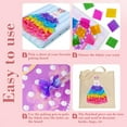 thumbnail image 4 of Mauxuk 4 Pcs Princess Dress Up DIY Art Craft Kit, Poke Painting Set with 6 Fabric Squares & Poke Pen, Creative Gift for Party, Holiday, 4 of 6