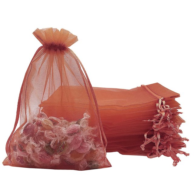 Dinheiro 100 piezas 3,93 x 4,72 pulgadas (10 x 12 cm) Bolsas de organza transparente, Bolsas de regalo de boda con cordón, Bolsas de regalo de joyería para fiesta, Joyería