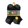thumbnail image 5 of Fruit of the Loom Men's Dual Defense No Show Socks, Sizes 6-12, Black (6-Pack), 5 of 6