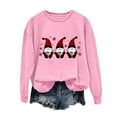 thumbnail image 2 of Craaazy Womens Shirts Merry Christmas Sweatshirt Women Xmas Santa Tree Christmas Snowflake Print Long Sleeve Loose Top Shirts Gifts For Women, 2 of 4