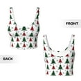 thumbnail image 6 of Uemuo Buffalo Plaid Christmas Trees Pattern Women's Sports Bra - High Impact Support, Breathable, and Comfortable Athletic Bra for Running, Yoga, and Workouts, 6 of 9