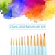 thumbnail image 2 of 12pcs pincel de artista profesional set pinceles de punta redonda puntas pinzas de pelo de nylon dur Tomshoo Azul, 2 of 7