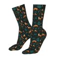 thumbnail image 5 of Cauagu Deers In The Forest Pattern Fun Novelty Crew Socks,Casual Athletic Socks Neutral Socks Cozy Crew Socks Christmas Gift, 5 of 7