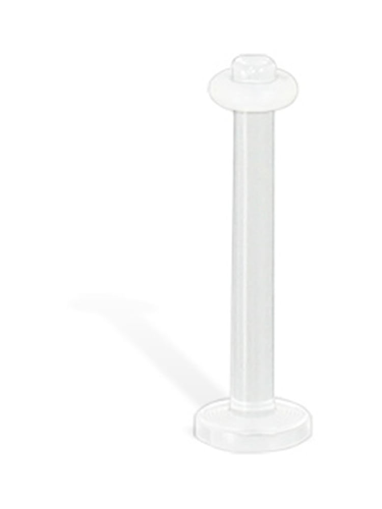 12 Gauge Flexible Clear Tongue Piercing / Nipple Piercing Retainer With