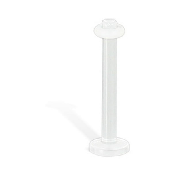 12 Gauge Flexible Clear Tongue Piercing / Nipple Piercing Retainer With