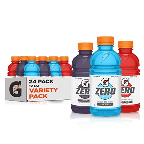 Gatorade Zero Thirst Quencher, 3 Flavor Variety Pack, New for 2023, 12 ...