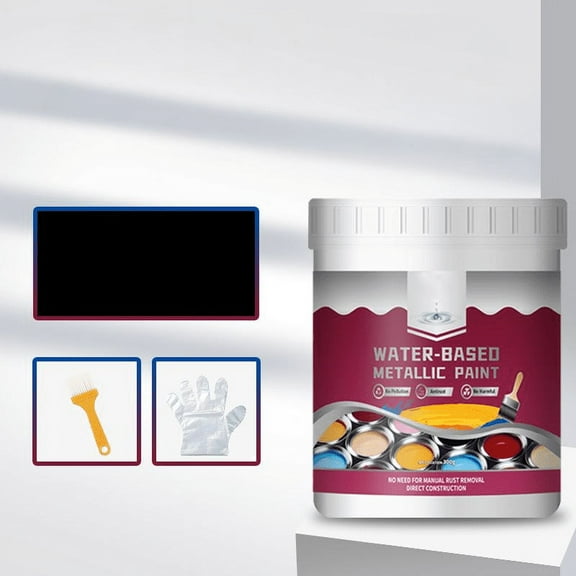 Taotanxi Rust Conversion Paint,Rusty Metal Primer,Anti Rust Paint for Metal,– Weatherproof, Water-Based, Long-Lasting Rust Prevention & Protection(Black,300g)