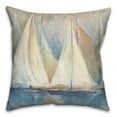 thumbnail image 2 of Creative Products Light Sailboat Painting 18x18 Indoor / Outdoor Pillow, 2 of 3