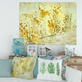 thumbnail image 2 of Designart ' Abstract Yellow Flower Grunge Art ' Modern Canvas Wall Art Print, 2 of 4