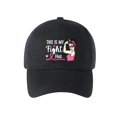 thumbnail image 4 of XIAOCHA Printed Fighter Theme Baseball Cap for Women Adjustable Rally Dad Hat Charity Trucker Hat,Black, 4 of 4