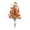 C, variant on geerera Artificial Wildflower Garden Stake, Faux Fall Floral Pick with Ground Spike, Outdoor Autumn Yard Decor for Planter, Flower Bed & Patio, 22.2"