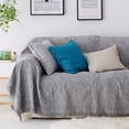 thumbnail image 1 of Housse de Canapé Tricotée Fauteuil Moderne Confortable Décoration Serviette Réversible Lit Canapé Tapis Literie Adaptée Salon Extérieur Ou Intérieur, 1 of 6