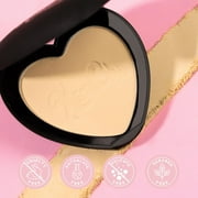 KimChi Chic Beauty Almost Catfished Micro Pressed Powder, Under Eye Brightening & Setting, Banana, 0.14 oz