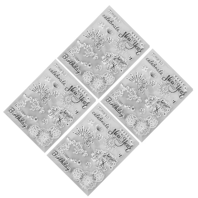 Embossage, Recyclable Durable Forme Unique Tampons Transparents Sains Non Irritants Opération Simple pour Bricolage Scrapbooking