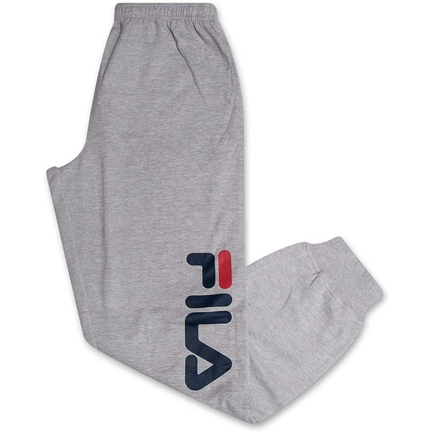 Fila Sweatpants for Men Big and Tall Cotton Fleece Jogger Sweatpants Heather Grey 3XLT - Walmart